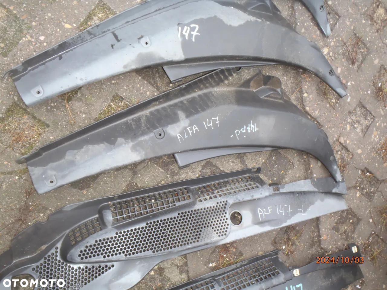 listwa progowa nakładka osłona słupka bagażnika podszybie alfa romeo 147 156 - 31