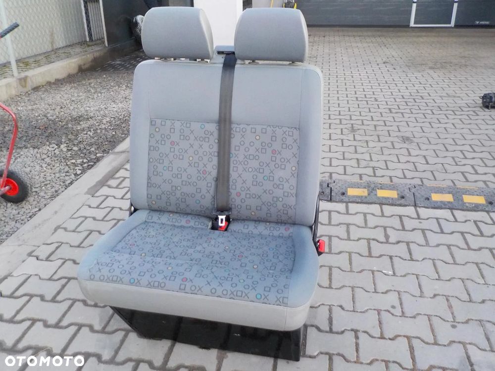 VW T5 FOTEL PODWÓJNY PASAŻERA PRZÓD DWÓJKA XOXO - 2
