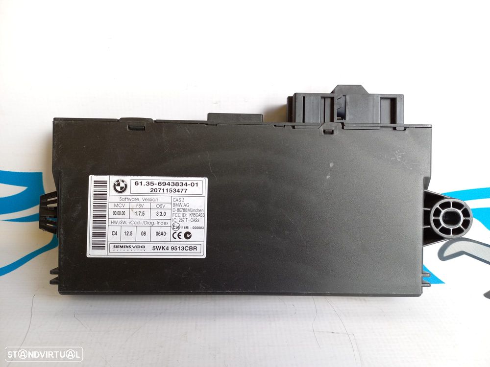 MODULO ELETRÓNICO CONFORT ORIGINAL 61356943834 6943834 5WK49513CBR BMW SERIE 3 E93 E92 E91 E87 E81 - 1