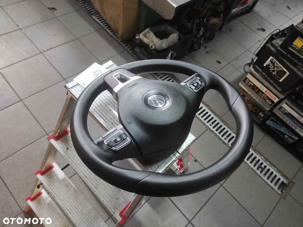 KIEROWNICA 3 RAMIENNA SKÓRA SKÓRZANA MULTIFUNKCJA R LINE VW TIGUAN PASSAT B6 B7 CC SIROCCO CADDY GOLF 5 6 TOURAN EOS POLO 5 6 WYSYŁKA !!! - 6