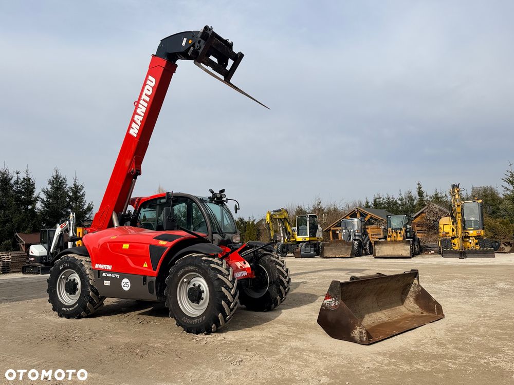 Manitou Ładowarka Teleskopowa  MLT 840-137PS Klimatyzacja Łyżka Widły Merlo JCB 42.7 TF 737 130 541-70 Bobcat TL 38.70 zaczep hydrauliczny - 21