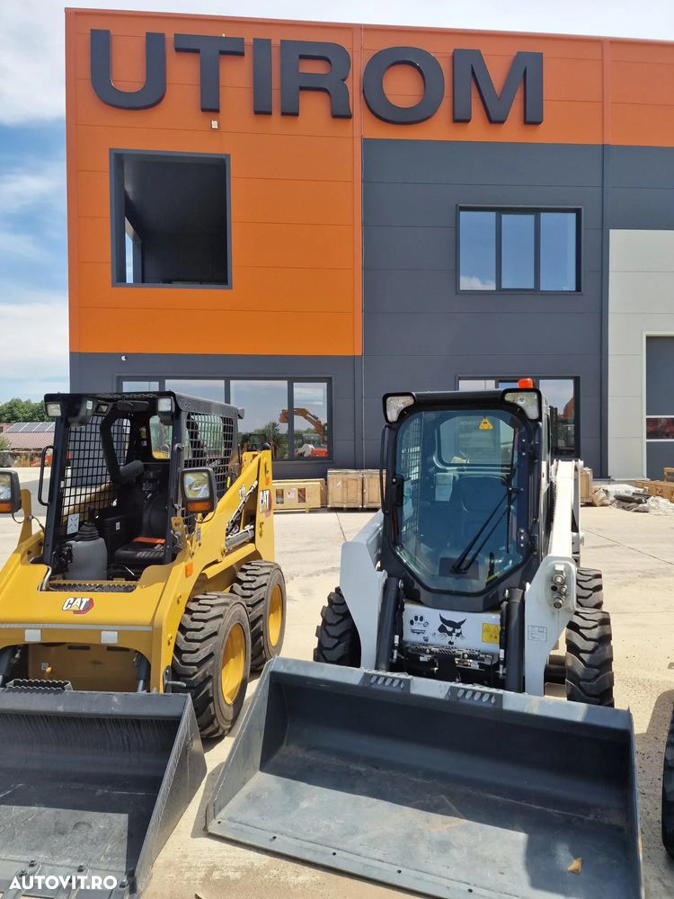 Bobcat S510, ANVELOPE PLINE, USA CABINA, AER CONDITIONAT, ridica 810kg, motor 55CP Kubota, Masa operatinalal 2,8t, L 3,4m x latime 1,75m x inaltime 1,95m, cupa 1mc, posibilitate leasing 41.900 EUR+Tva - 25