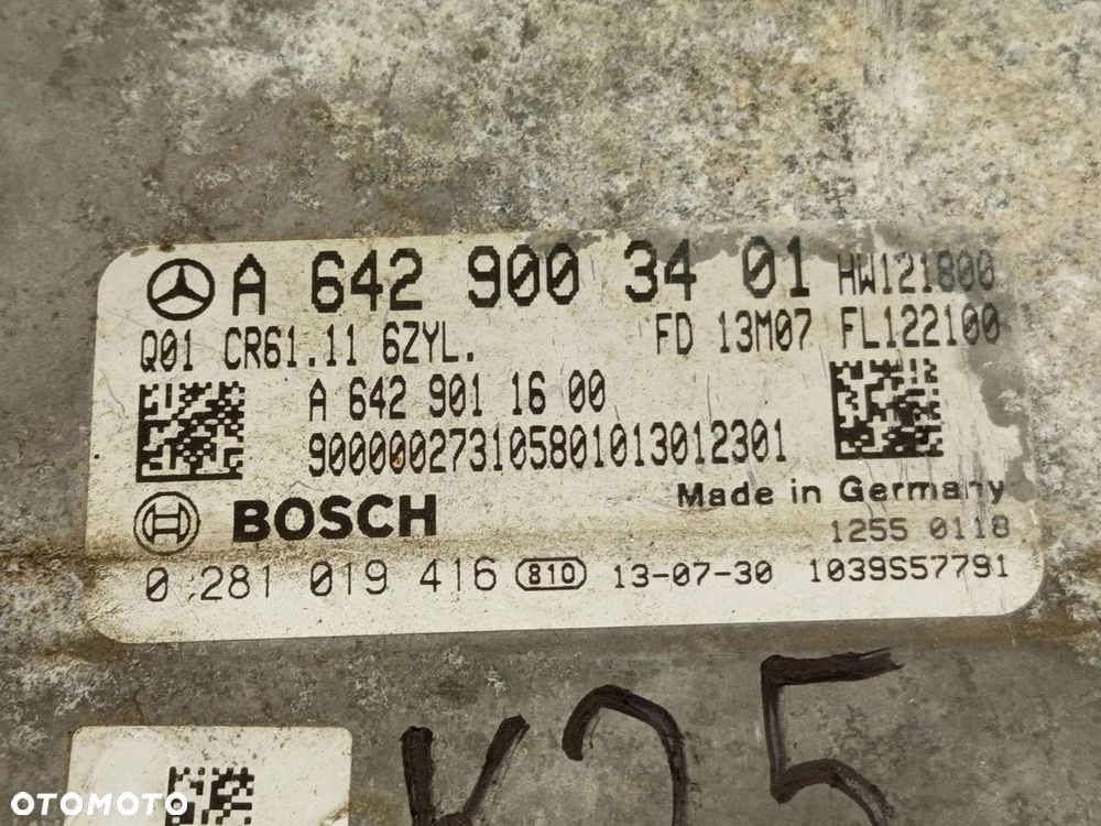 KOMPUTER STEROWNIK SILNIKA MERCEDES W212 W218 V6 3.0 CDI A6429003401 - 6
