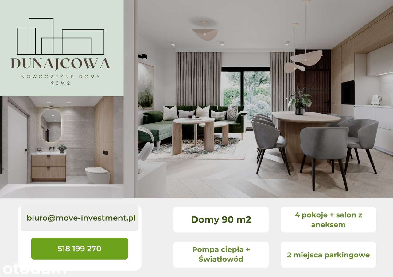 Domy Dunajcowa 90m2 II ETAP - Sierpień 2026