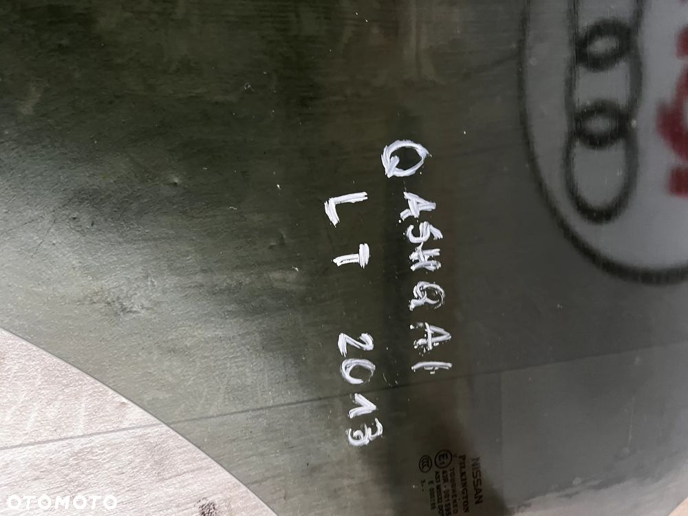 NISSAN QASHQAI 2 J11 13-22 SZYBA DRZWI TYLNYCH LEWYCH TYŁ LEWY 2013R - 2