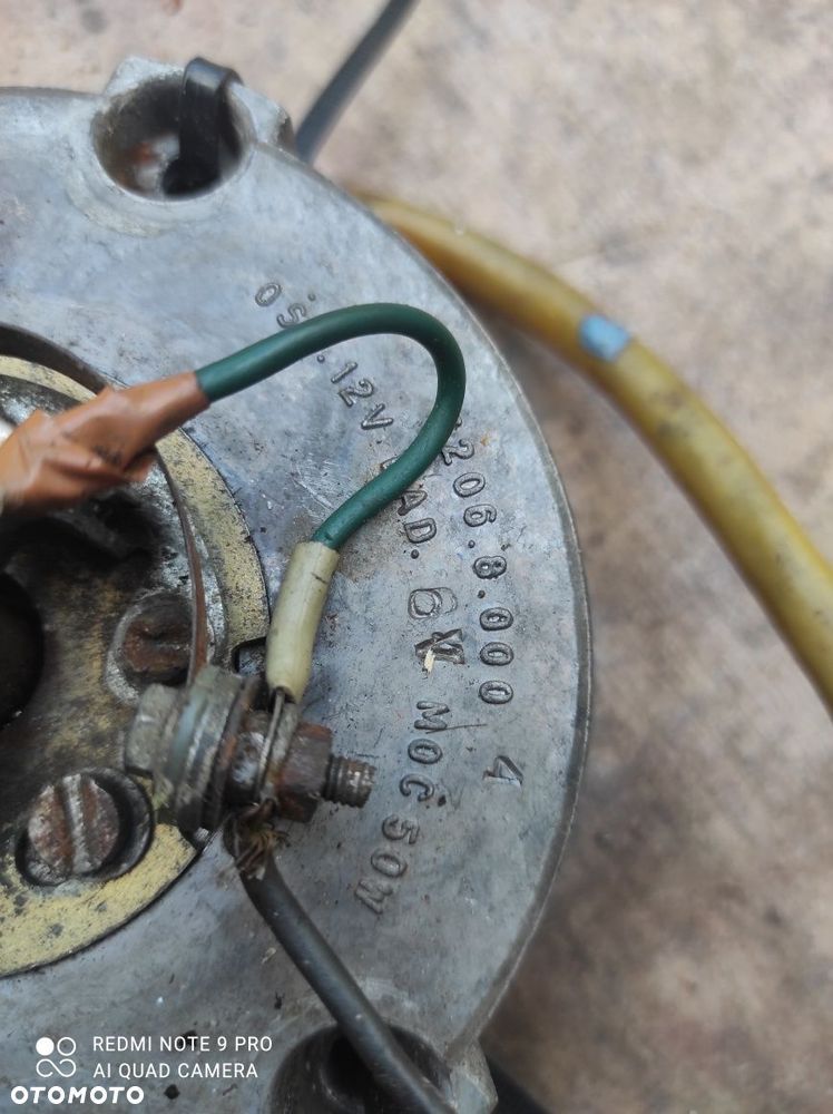 Zapłon iskrownik prądnica stojan wirnik 6V WSK 175 shl 15.156tp - 2