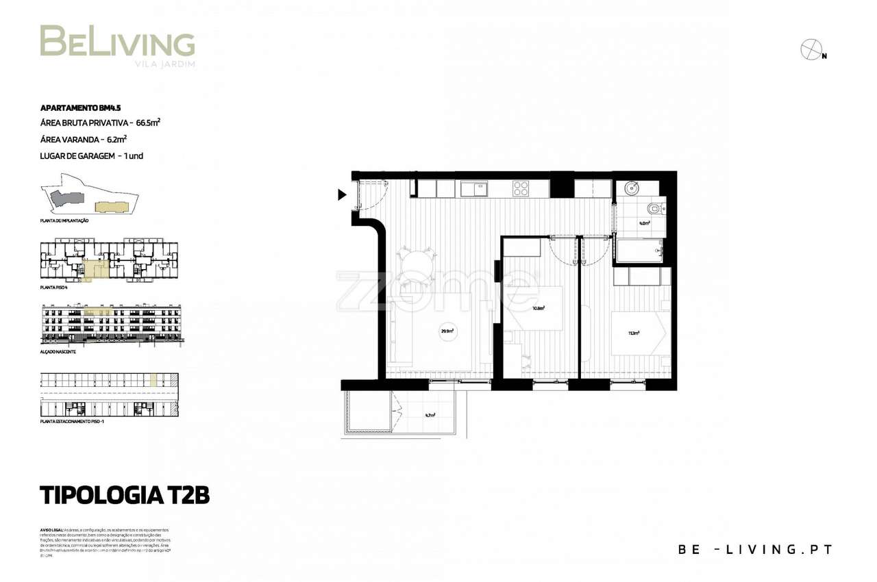 T2 | BeLiving Vila Jardim – Vila das Aves, Santo Tirso - Grande imagem: 2/15