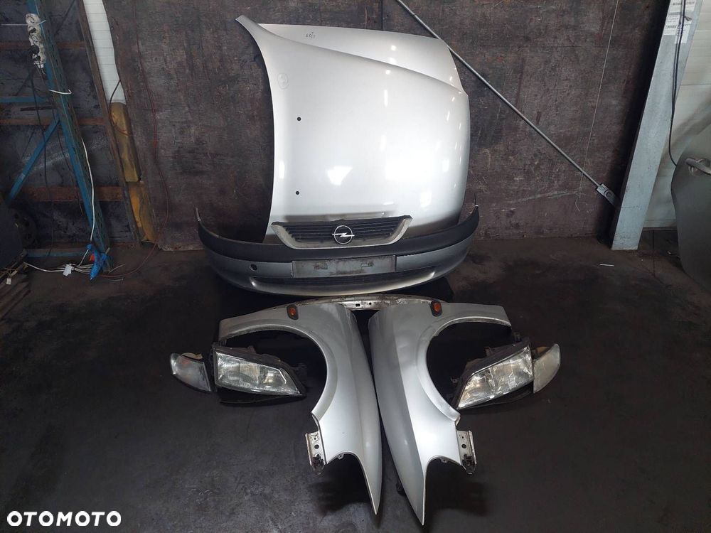 KOMPLETNY PRZÓD MASKA ZDERZAK BŁOTNIKI LAMPY OPEL VECTRA B L147 - 1