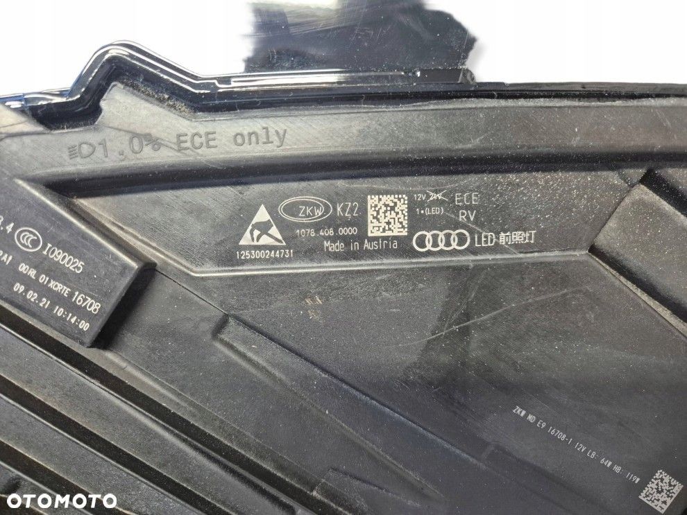 Reflektor Przód strona prawa Audi Q8 1090025 - 8