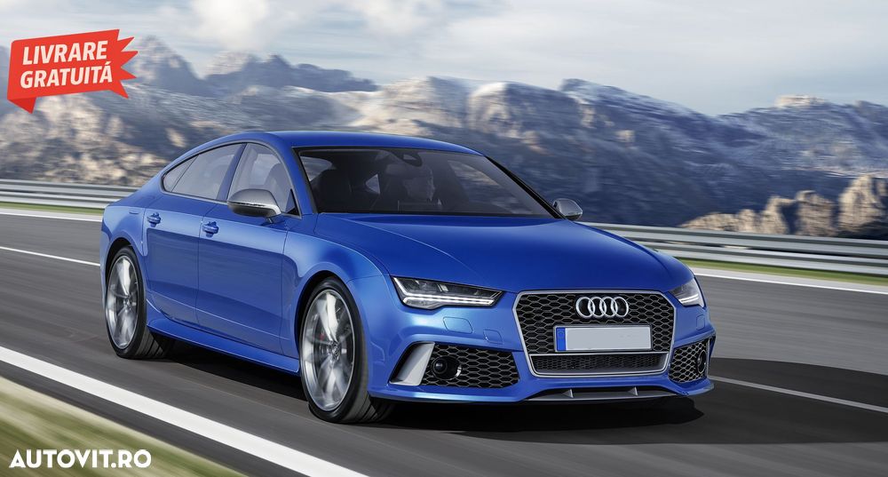 Bara Fata Audi A7 4G Facelift (2015-2018) RS7 Design cu Grile- livrare gratuita - 8
