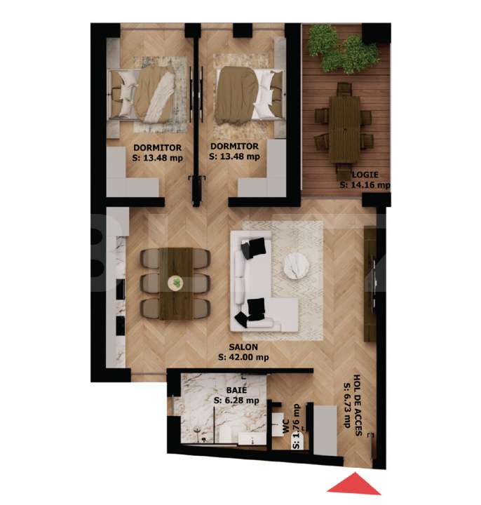 Apartament 3 camere cu logie, eleganta si confort urban – EAS Reside — fotografia 1