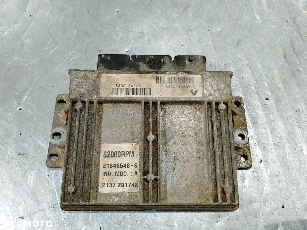 KOMPUTER, STEROWNIK RENAULT LAGUNA II 8200164728 1.6 16V - 1