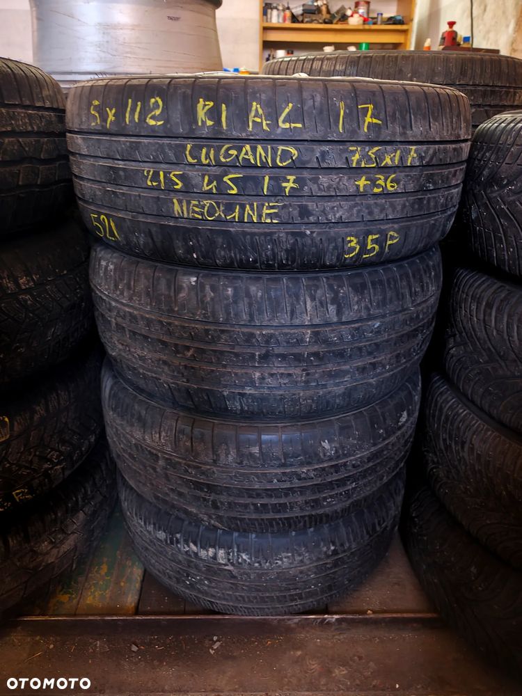 5x112 Felgi Aluminiowe Alufelgi 17 Koła Letnie lato AUDI A4 B5 B6 B7 A6 C5 C6 SEAT EXEO VW PASSAT B5 B6 B7 SKODA SUPERB MERCEDES 5mm Legnica ALU-RAD 215/45 21r. - 8