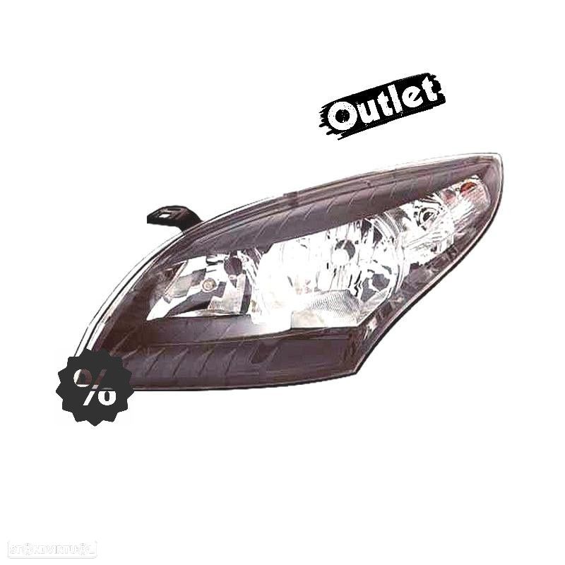 R016898C4 FAROL ESQ RENAULT MEGANE III 08-11 FUNDO PRETO - 1