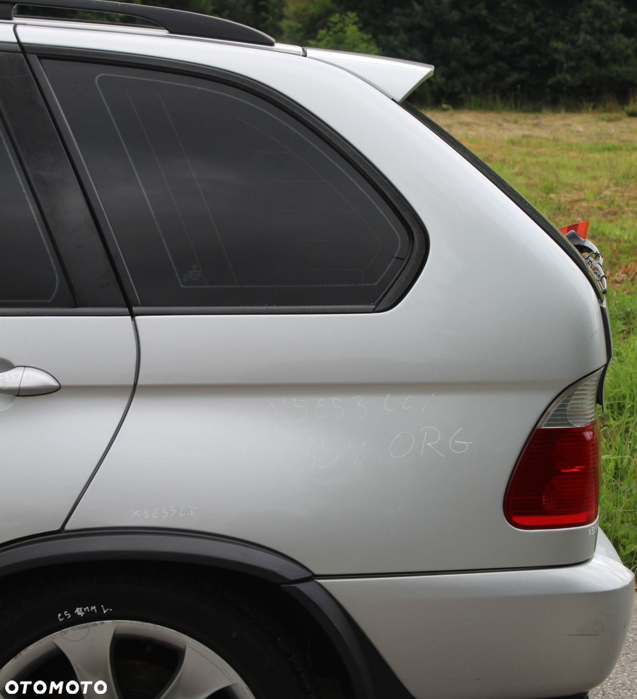 ĆWIARTKA BŁOTNIK LEWY TYŁ BMW X5 E53 LIFT 354 TITANSILBER ORG LAKIER - 1