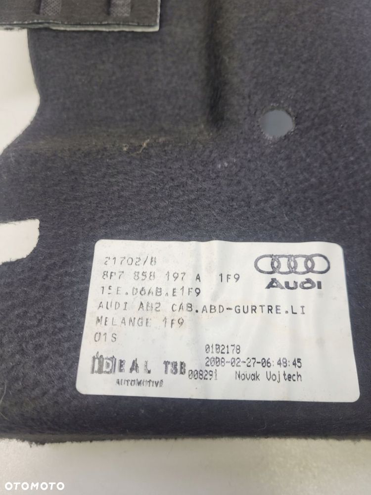 TAPICERKA ŚCIANY LEWY T AUDI A3 CABRIO 8P7858197A - 5