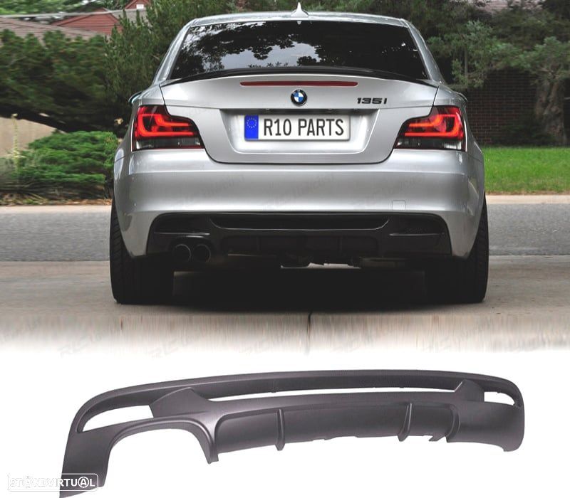 DIFUSOR TRASEIRO M PERFORMANCE BMW SERIE 1 E82 COUPE E88 CABRIO - 1