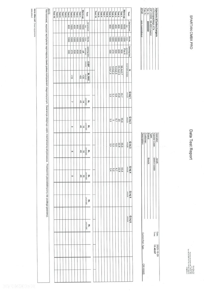 WTRYSKIWACZ 0445110369 REGENROWNY - 2