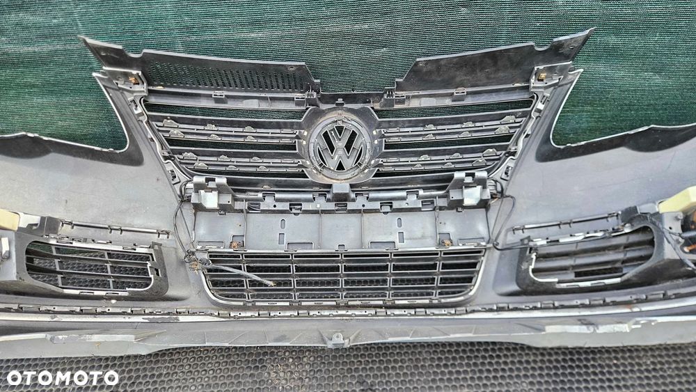 Zderzak 3C0807221 3C0805903B Przód Przedni R-Line Srebrny Gril Atrapa Kratki Halogeny Znaczek VW Passat B6 Lift - 39