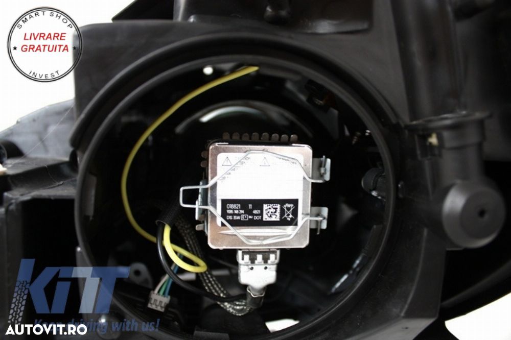 LED DRL Faruri Bi-Xenon Mercedes C-Class W204 Facelift (2011-2014)- livrare gratuita - 5