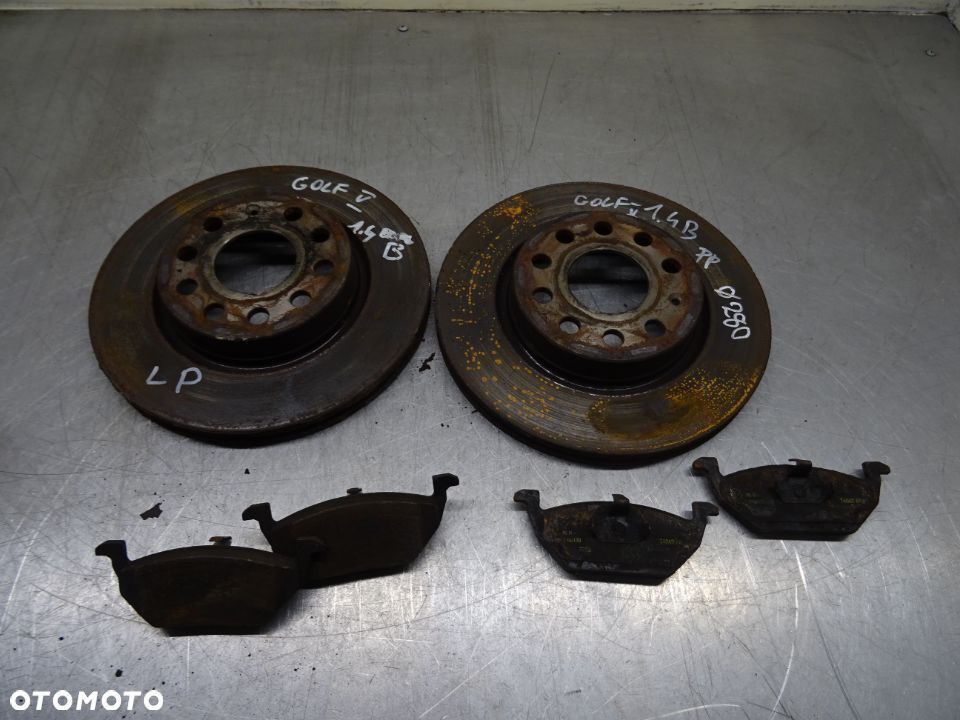 VW GOLF V HB 5D 03-09 1.4 TARCZE HAMULCOWE PRZÓD PRZEDNIE - 1