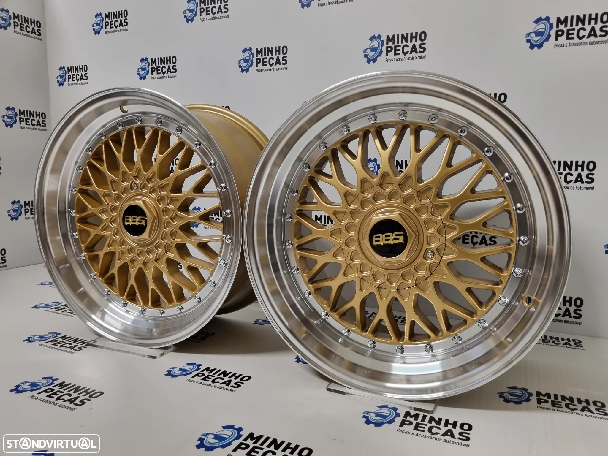 Jantes Look BBS RS em 18 (5x112 | 5x120) Gold Aba Polida - 2