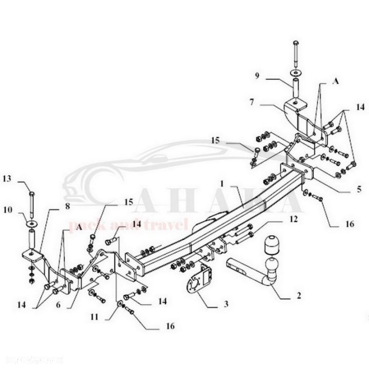 Hak Holowniczy Odkręcany Do Fiat Doblo, Doblo Maxi 2001-2005 - 5