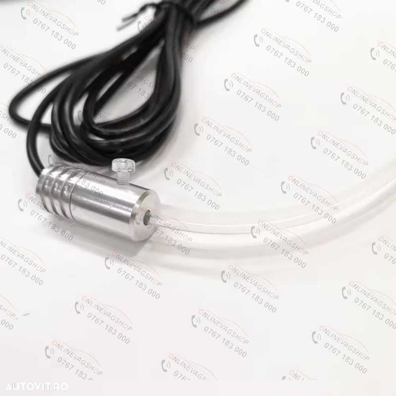 Lumina ambientala auto fir neon Led RGB  cu 5 capete Aplicatie telefon - 6