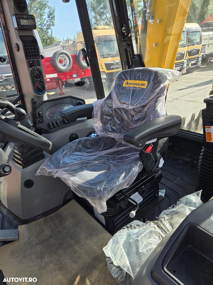 New Holland B110D NOU -nefolosit, FULL OPTION, Masa operatinoala 9,5 tone, motor 120CP euro6 cu Ad Blue, Certificat CE Atestat RAR, Cupa multifuncitonala 4x1, FURCI paleti, Brat excavare extensibil, anv MICHELIN, Aer cond, cutie POWERSHIFT, PROMOTIE 84900 EUR+T - 22