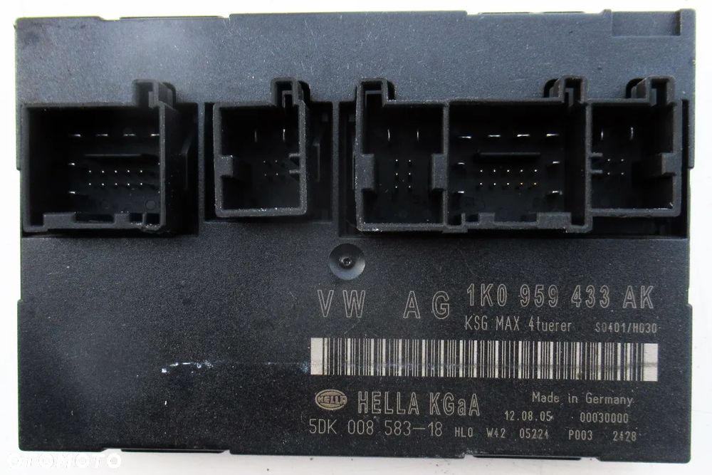 VW GOLF V 5 MODUŁ STEROWNIK KOMFORTU OCTAVIA 1K0959433AK - 2