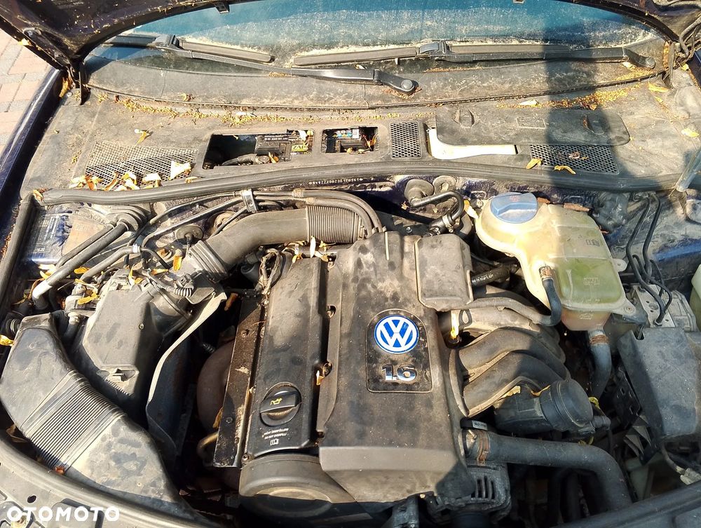 Volkswagen Passat B5 FL (00-05r.) 1.6 B 102KM. Silnik ALZ Skrzynia DVP lakier B5N / LB5N / 7D.Cały na części. GWARANCJA !!!  Przód Tył Zestaw Komplet Drzwi Klapa Zderzak Błotnik Maska Grill Atrapa Szyba Pas Lampa Lusterko Boczki Fotel Kanapa Kokpit Deska Rozdzielcza Przełącznik Włącznik Sterownik Przewody Wiązka Instalacja Moduł Komputer Czujnik Listwa Pompa Alternator Wtryski Głowica Rozrusznik Kompresor Sprzęgło Dwumas Silnik Skrzynia ABS Klimatyzacji Paliwa Wspomagania Kolektor Turbina Przepustnica Zawór Chłodnica Koło Hak Belka Sanki Zawieszenie Mcpherson Półoś Amortyzator Wydech Tłumik Zacisk Most - 9