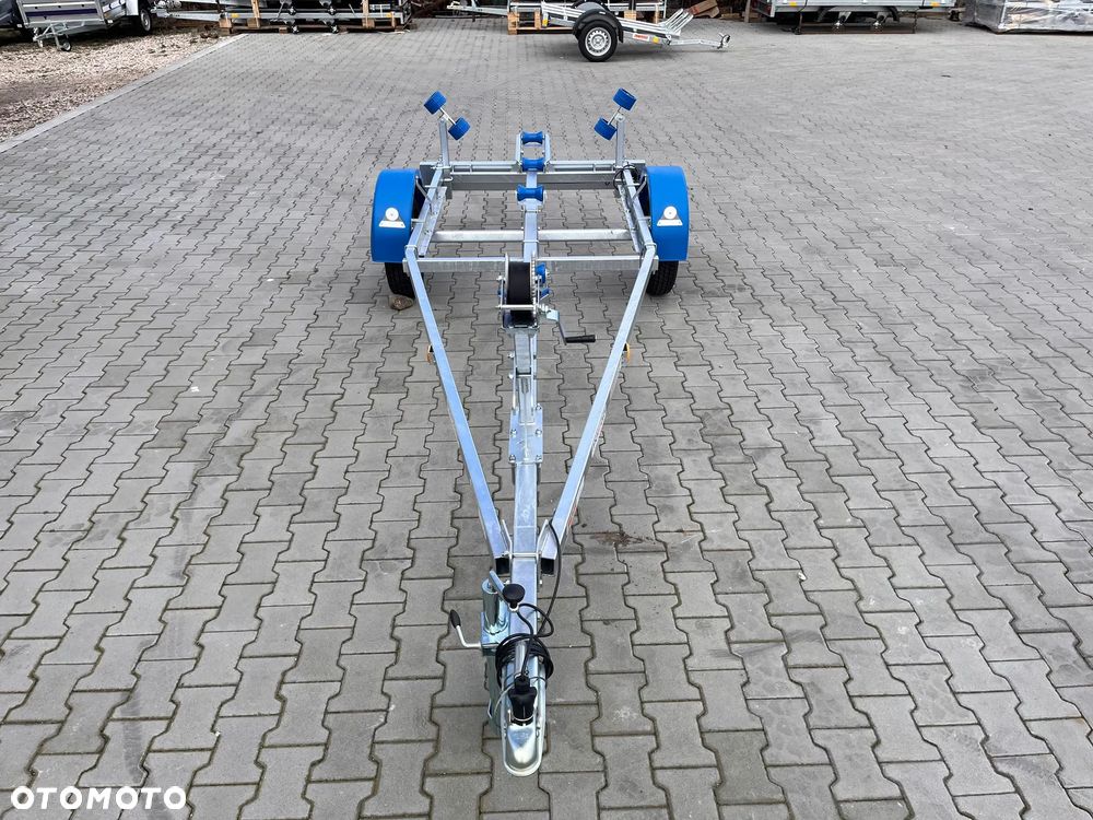 Neptun DOSTAWA! Przyczepka GN034 pod łódź do 5,5m NIEHAMOWANA Przyczepa podłodziowa z podwójnymi rolkami i kołyską! ŁOŻYSKA WODOODPORNE! Lekka, kat.B - 12