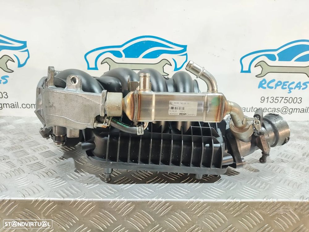 Coletor de admissão Mercedes com Válvula EGR e radiador EGR Mercedes CLK W209 220 CDI - 13