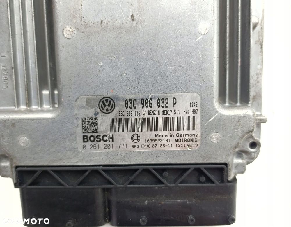 KOMPUTER SILNIKA STEROWNIK VW GOLF V 1.4 TSI 03C906032P 0261201771 - 2