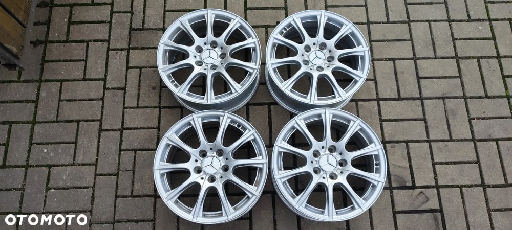 FELGI ALUMNIOWE 5x12 6.5Jx16 CALI ET38 fi 66.6 MERCEDES A C CLA W204 W205 KOMPLET 4 SZTUKI - 1