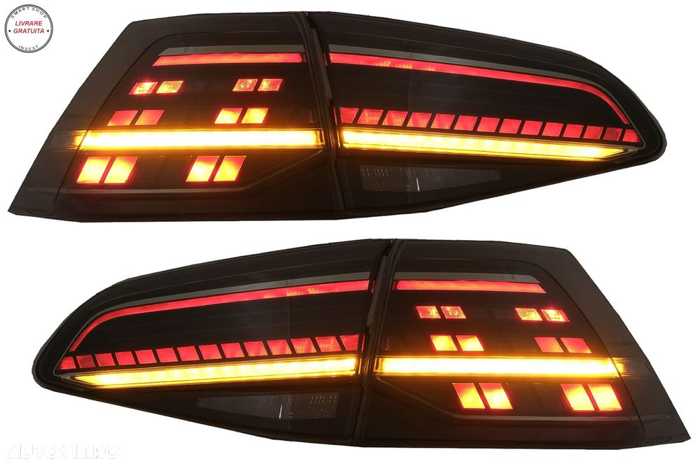 Stopuri Full LED VW Golf 7 7.5 VII (2012-2020) Facelift G7.5 Look Fumurii- livrare gratuita - 2