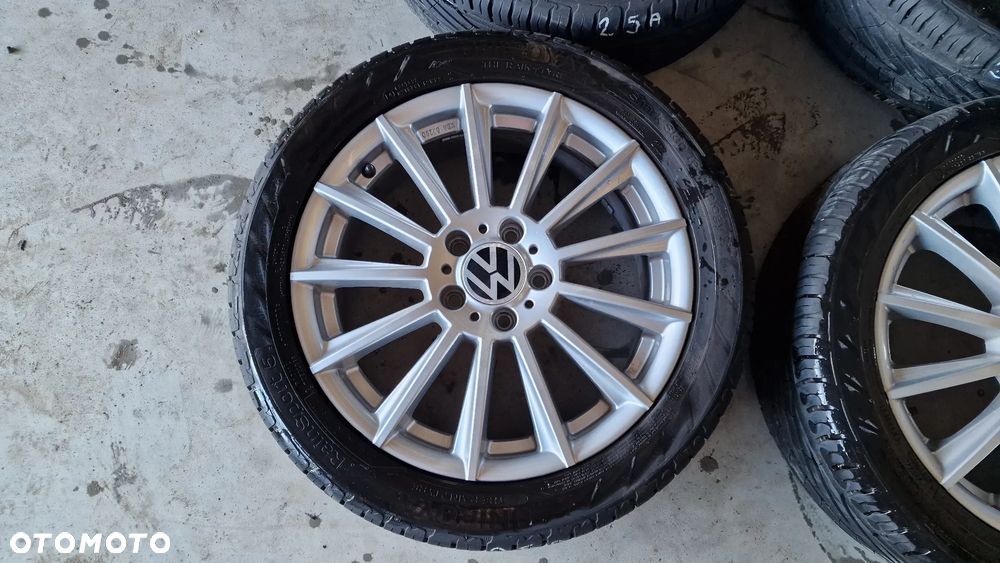 4szt Koła Aluminiowe 17" 5x112 ET50 Platin P74 KBA53290 Letnie Uniroyal 225/45R17 2022r 25A - 4