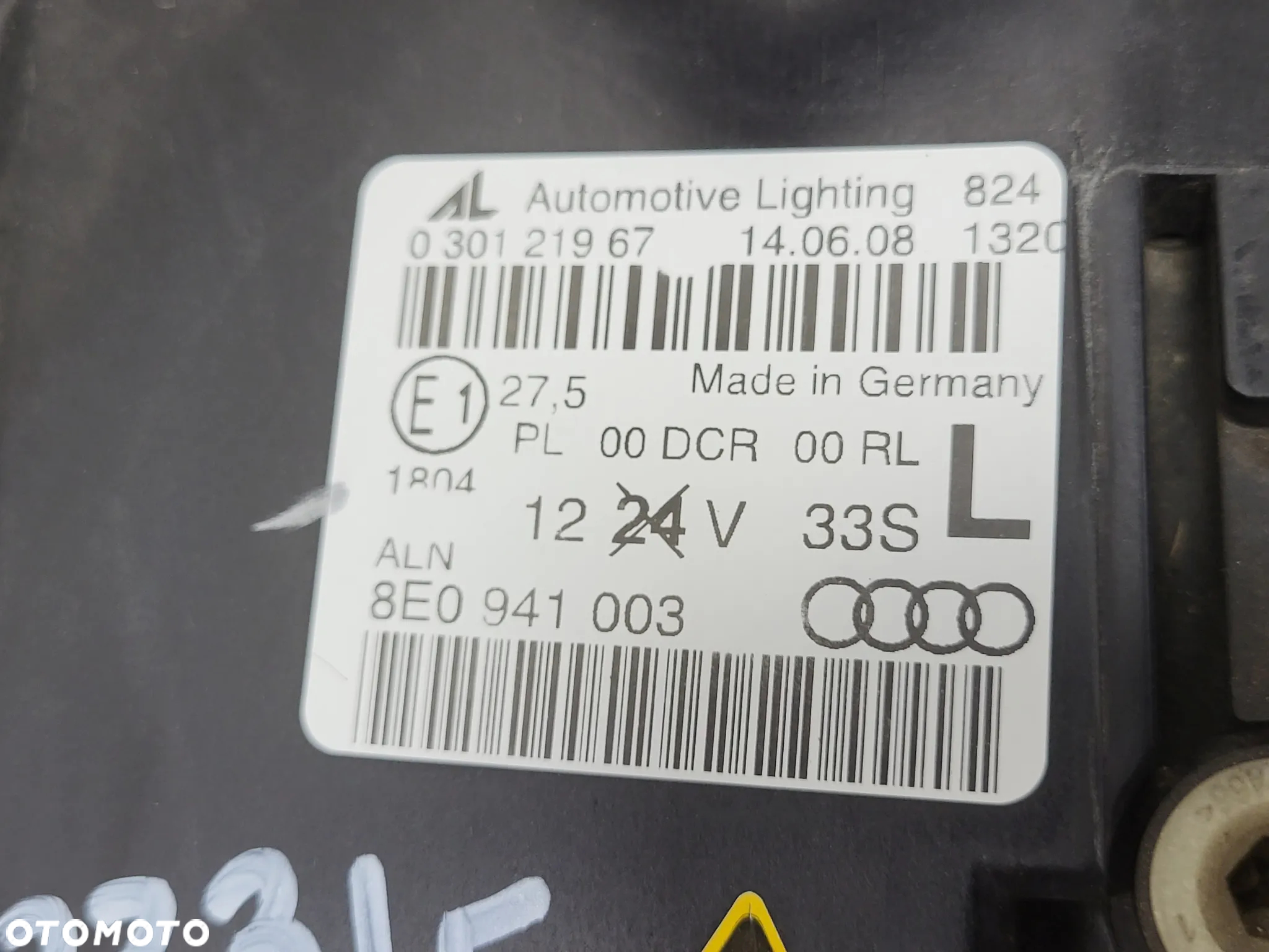 AUDI A4 B7 04-08 BI-XENON NIE SKRĘTNY S-LINE PRZEDNIA LAMPA BI XENON LEWA EU - 9
