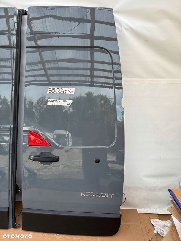 MASTER 3 i 4 MOVANO 18- drzwi tylne 2szt Lewe Prawe szare tył WYSOKIE H2 - 2