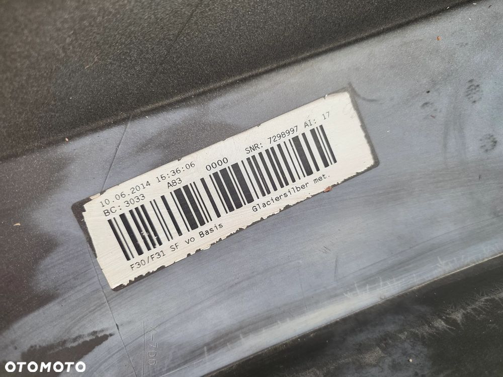 BMW F30 / F31 11-15 ZDERZAK PRZEDNI PRZÓD NA 4xPDC , BEZ PDC , NR 7298997 , NR AUKCJI NZ1582 - 30