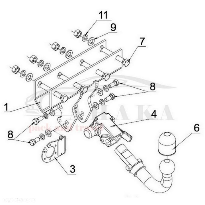 Hak Holowniczy Automat Do Jeep Grand Cherokee Wk Wh 2005-2011 - 3