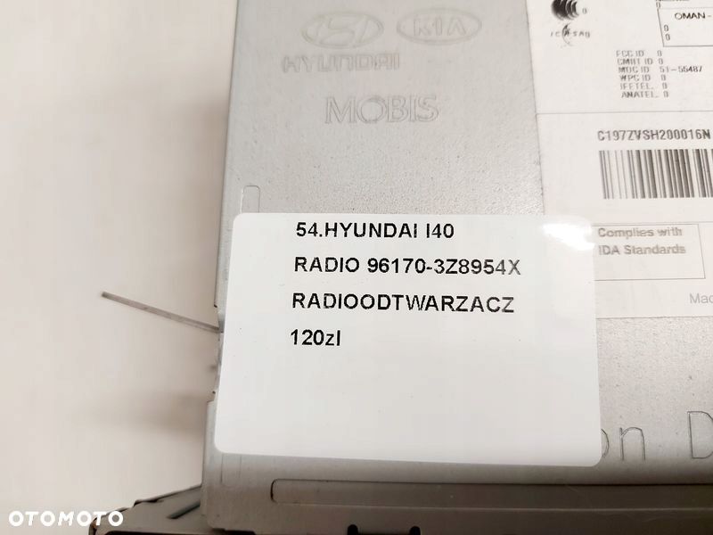 hyundai i40 radioodtwarzacz 96170-3z8954x - 7