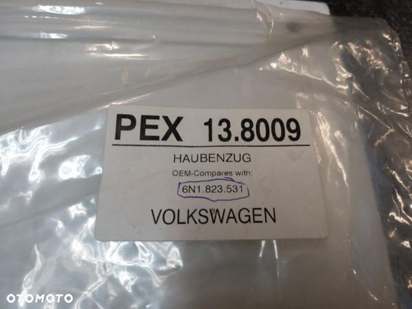Linka pokrywy silnika 1635/1600mmVW POLO, POLO CLASSIC 1.0-1.9D 10.94-  6N1823531