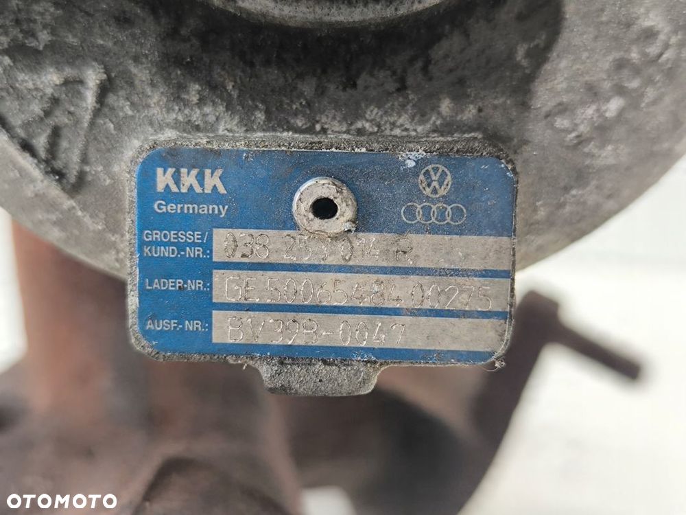 TURBOSPRĘŻARKA AUDI VW SEAT SKODA 1.9 TDI ASZ 038253014R ORYGINAŁ ! - 9