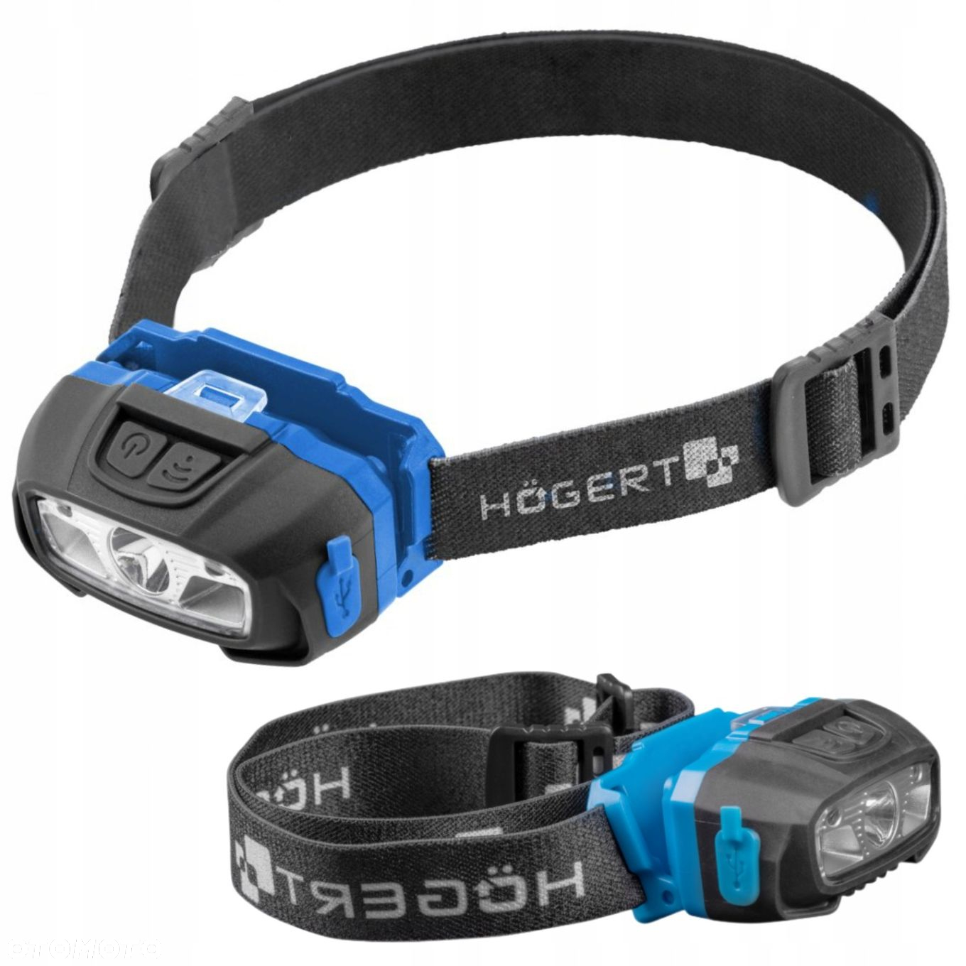 HOGERT LAMPA LATARKA CZOŁOWA LED AKUMULATOROWA ŁADOWANA USB CZUJNIK RUCHU - 6