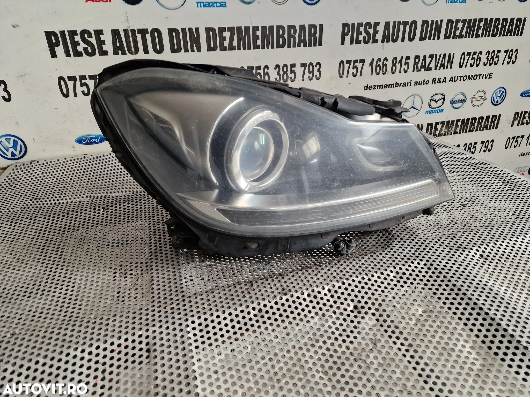 Far Dreapta LED Lupa Xenon Mercedes C Class W204 Facelift Complet Cu Calculatoare De Europa Cod A - 3