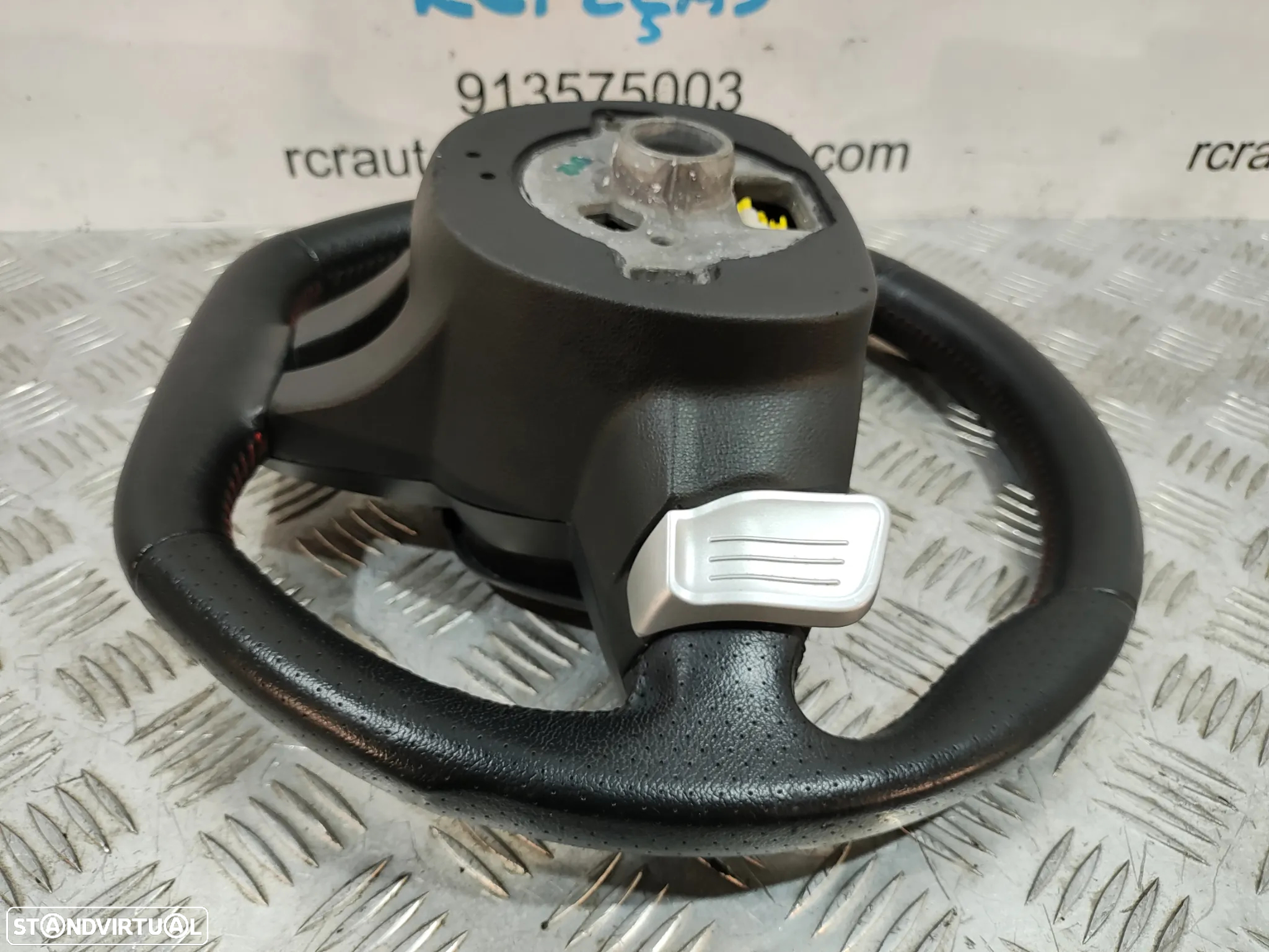 VOLANTE GUIADOR COMPLETO FLAT BOTTOM SEAT IBIZA IV 4 MK4 6J FR 6J0419091 PELE PERFURADA PATILHAS AIRBAG - 14