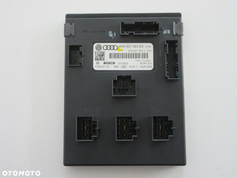 audi a6 a8 bordnetz komputer sterownik 4h0907063ba - 1