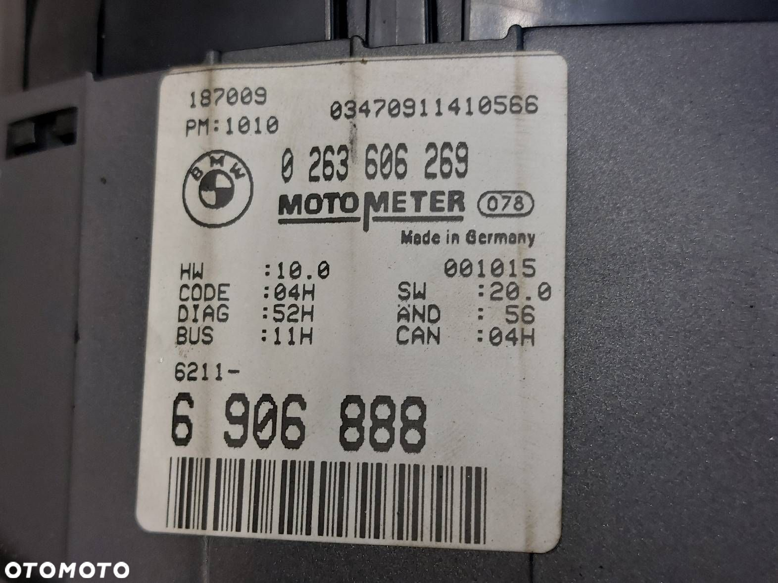 LICZNIK ZEGARY BMW E46 318i 1.9 8V M43 6906888 - 4