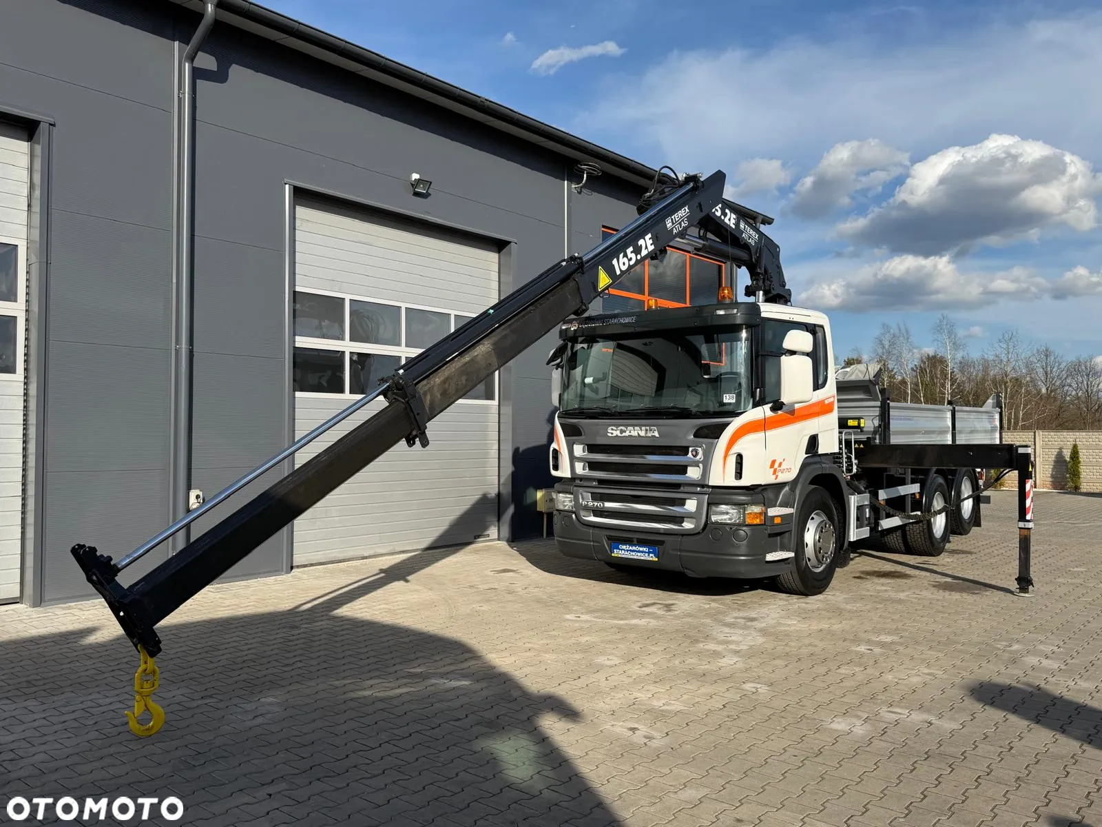 Scania Scania Scania P R 270 / 6x2 / 6x4 / wywrotka 3-S + HDS / stare tacho / żuraw , dzwig , kran , Krane - 13